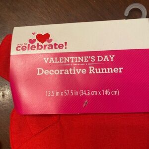Valentine's Day Decorative Runner - Red